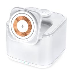 Беспроводная колонка Powerbox 5W с беспроводной зарядкой 15W,белый Беспроводная колонка Powerbox 5W с беспроводной зарядкой 15W,белый