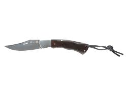 Нож складной Stinger, 92 мм, (серебристый), материал рукояти: сталь/дерево (серебристо-коричневый) Нож складной Stinger, 92 мм, (серебристый), материал рукояти: сталь/дерево (серебристо-коричневый)