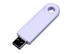 USB-флешка промо на 8 Гб прямоугольной формы, выдвижной механизм, белый USB-флешка промо на 8 Гб прямоугольной формы, выдвижной механизм, белый
