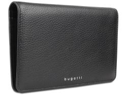 Кошелёк женский BUGATTI Lady Top, чёрный, натуральная воловья кожа, 19,5х2х11,2 см Кошелёк женский BUGATTI Lady Top, чёрный, натуральная воловья кожа, 19,5х2х11,2 см