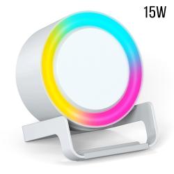 Беспроводная Bluetooth колонка U-Tone RGB c функцией беспроводной зарядки 15W, белый Беспроводная Bluetooth колонка U-Tone RGB c функцией беспроводной зарядки 15W, белый