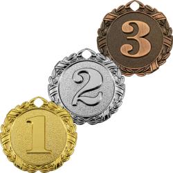 Комплект медалей Сандал 1,2,3 место Комплект медалей Сандал 1,2,3 место