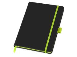 Блокнот Color edge A5, черный/лайм Блокнот Color edge A5, черный/лайм