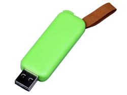 USB-флешка промо на 8 Гб прямоугольной формы, выдвижной механизм, зеленый USB-флешка промо на 8 Гб прямоугольной формы, выдвижной механизм, зеленый