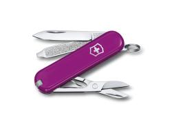 Нож-брелок VICTORINOX Classic SD Colors Tasty Grape, 58 мм, 7 функций, фиолетовый Нож-брелок VICTORINOX Classic SD Colors Tasty Grape, 58 мм, 7 функций, фиолетовый
