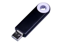 USB-флешка промо на 8 Гб прямоугольной формы, выдвижной механизм, белый USB-флешка промо на 8 Гб прямоугольной формы, выдвижной механизм, белый