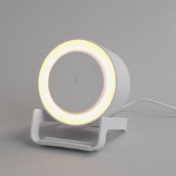 Bluetooth колонка-подставка "Smart Sound" с беспроводным (10W) зарядным устройством и лампой Bluetooth колонка-подставка "Smart Sound" с беспроводным (10W) зарядным устройством и лампой