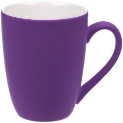 Кружка Good Morning с покрытием софт-тач, фиолетовая Кружка Good Morning с покрытием софт-тач, фиолетовая