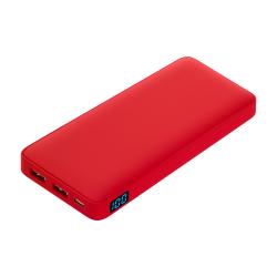 Внешний аккумулятор с подсветкой Ancor PD Plus 10000 mAh, красный Внешний аккумулятор с подсветкой Ancor PD Plus 10000 mAh, красный