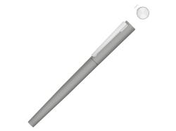 Ручка металлическая роллер Brush R GUM soft-touch с зеркальной гравировкой, серый Ручка металлическая роллер Brush R GUM soft-touch с зеркальной гравировкой, серый