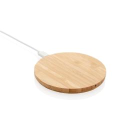 Круглая док-станция Bamboo FSC® для беспроводной зарядки, 5 Вт Круглая док-станция Bamboo FSC® для беспроводной зарядки, 5 Вт