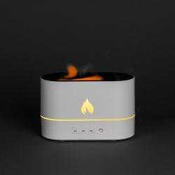 Увлажнитель-ароматизатор с имитацией пламени Fuego, белый Увлажнитель-ароматизатор с имитацией пламени Fuego, белый