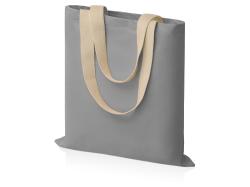 Сумка для шопинга Steady из хлопка с парусиновыми ручками, 260 г/м2, серый Сумка для шопинга Steady из хлопка с парусиновыми ручками, 260 г/м2, серый