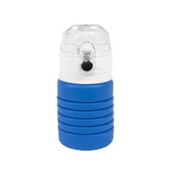 Бутылка для воды складная с карабином SPRING, 550/250 мл, силикон Бутылка для воды складная с карабином SPRING, 550/250 мл, силикон