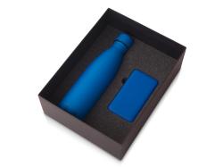 Подарочный набор с термобутылкой и повербанком С1, 5000 mAh, синий Подарочный набор с термобутылкой и повербанком С1, 5000 mAh, синий