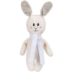 Мягкая игрушка Beastie Toys, заяц с белым шарфом Мягкая игрушка Beastie Toys, заяц с белым шарфом
