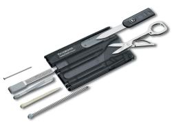 Швейцарская карточка VICTORINOX SwissCard Classic, 10 функций, полупрозрачная чёрная Швейцарская карточка VICTORINOX SwissCard Classic, 10 функций, полупрозрачная чёрная