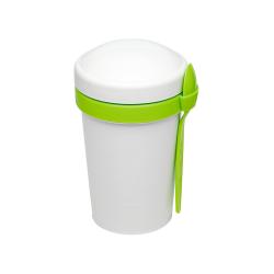 Ланч-бокс Cereal to go Green Line с ложкой (салатовый) Ланч-бокс Cereal to go Green Line с ложкой (салатовый)